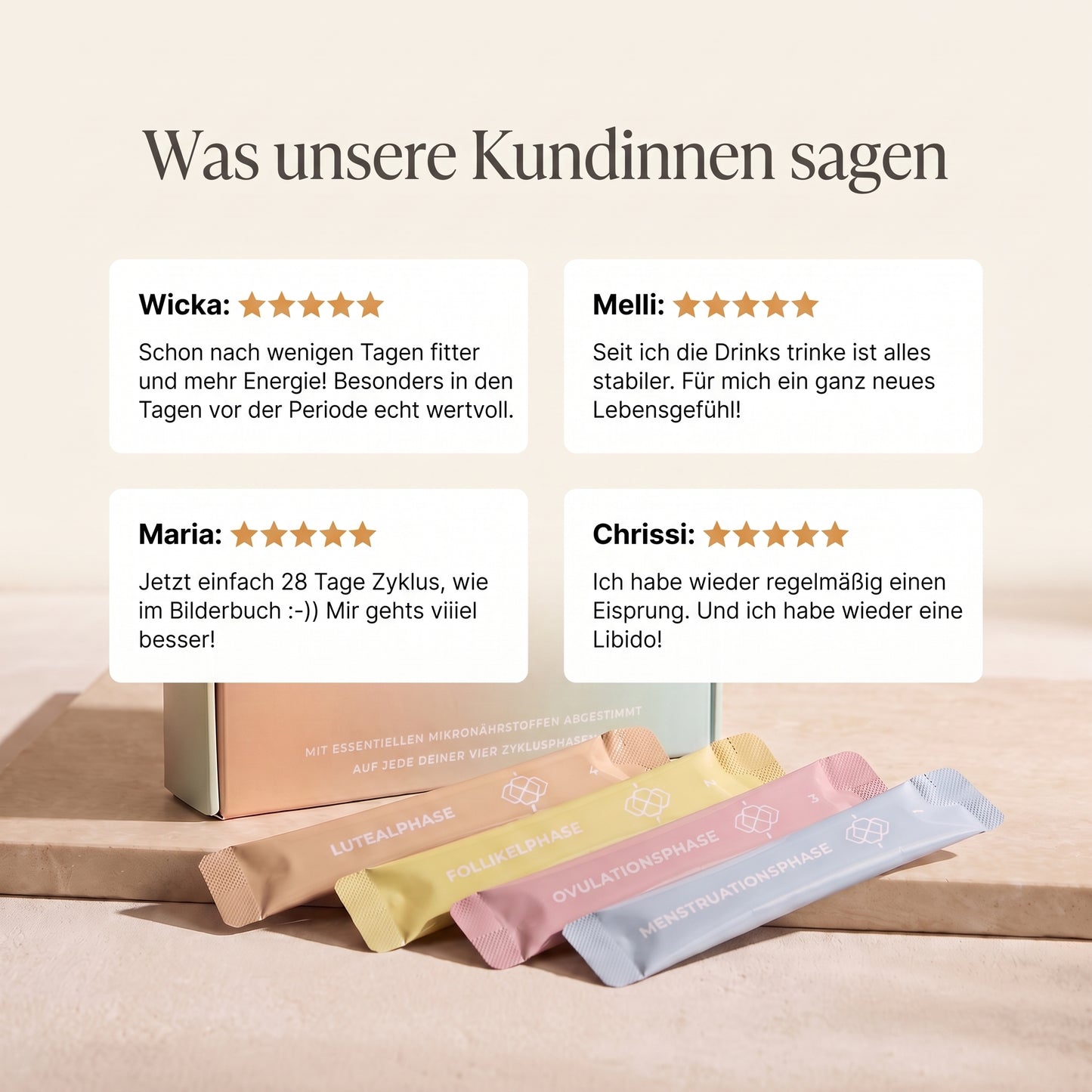 Für Zyklen bis zu 31 Tage